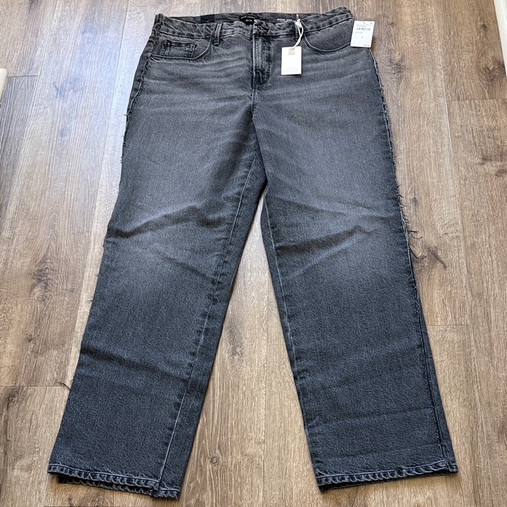 Good American High-Rise Relaxed Black Jeans